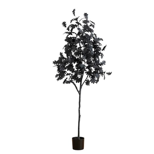 6Ft Artificial Halloween Black Oak Tree By Nearly Natural | 32" x 32" x 72" | Michaels®